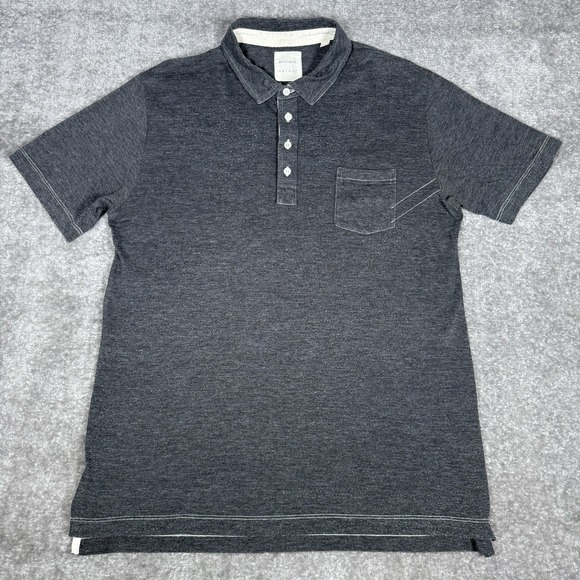 2-Billy Reid Polo Shirts Men's XXL Green‎ Black Short Sleeve Casual Golf - Picture 2 of 13